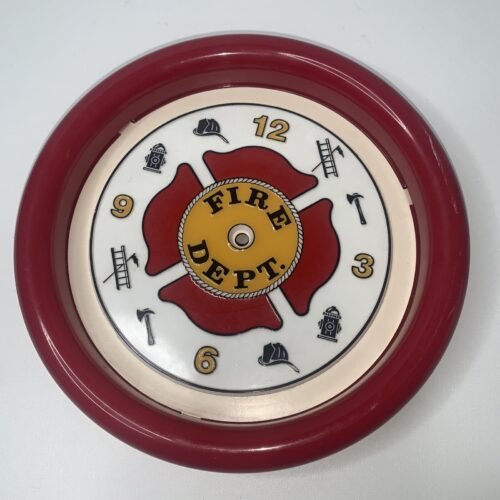 Vintqge Chaney Instrument Co Fire Department Plastic Wall Clock