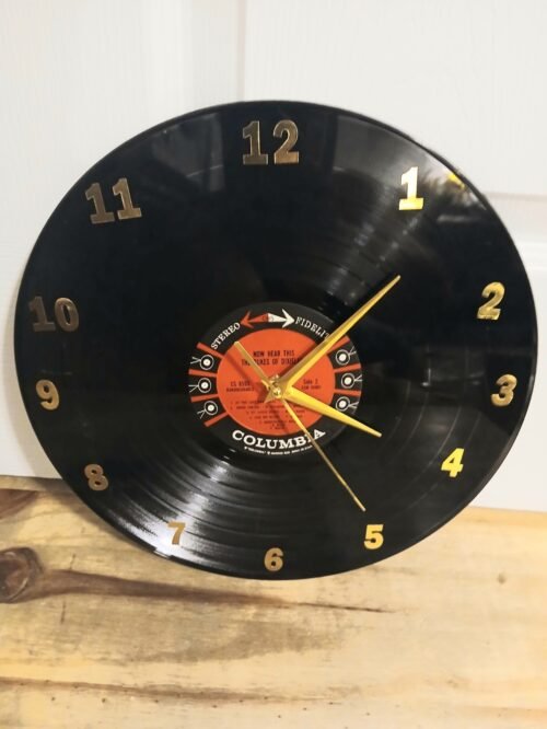 Vinyl Record Unique Handmade Wall Clock Rock And Roll Jazz 50s Retro Party...