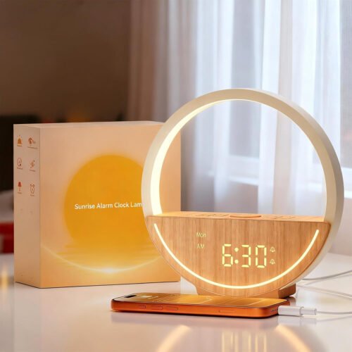 Vivilumens Wake up Light Sunrise Alarm Clock-White Noise Sound Machine with 10 N