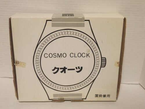 VTG 1980'S WRIST WATCH WALL CLOCK LARGE LONG BLACK+GOLD ACCENTS ROLEX STYLE NEW