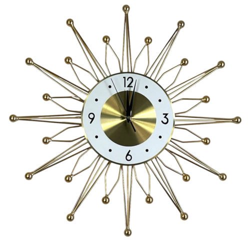 vtg geore nelson design inspired atomic starburst wall ball clock 20 x 20''