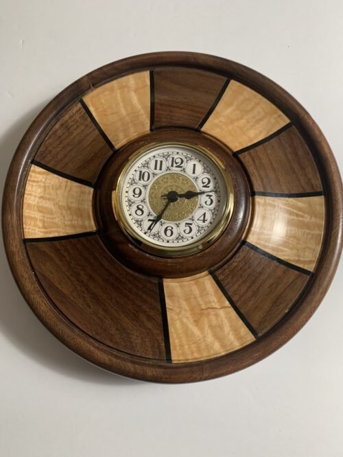 VTG Hand Made Clock Nice Wood Very Unique Very Appealing 1/1 Collectors!