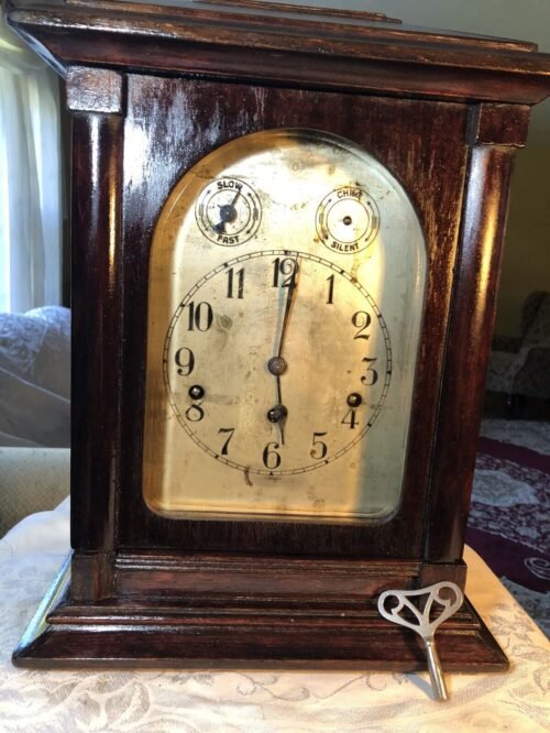 Vtg Mantel Clock, Westminster Chimes German Style Clock #44150 Parts/Repair!
