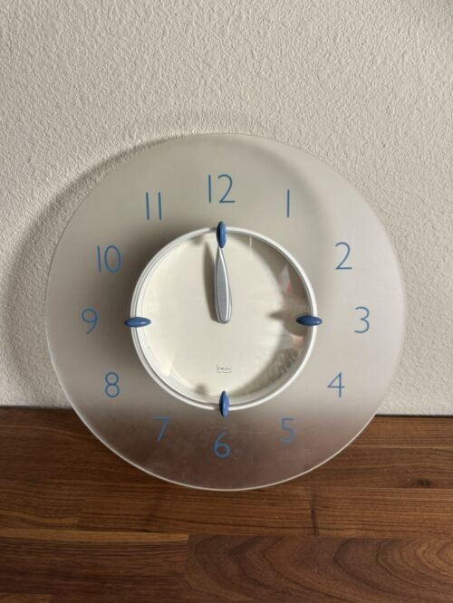 VTG Michael Graves Frosted Acrylic Clock Tested Works