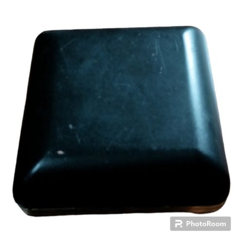 Vtg Portable Travel Fold Up Battery Power Advance Quartz Clock Black & Gold Case