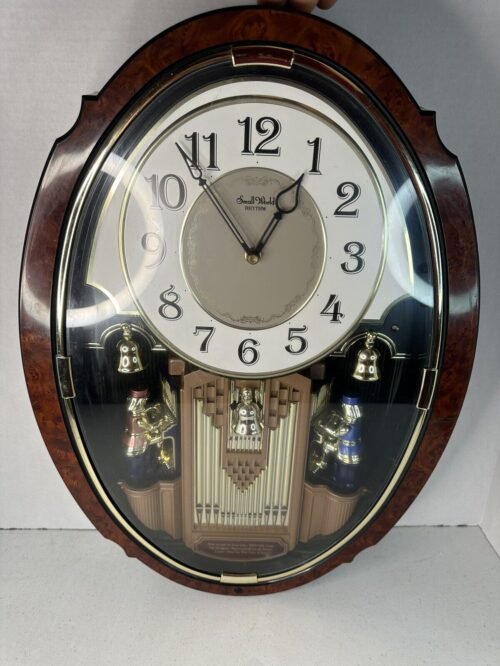 Vtg Small World Rhythm Magic Motion Wall Clock 4MH749-R23 Organ Players Working