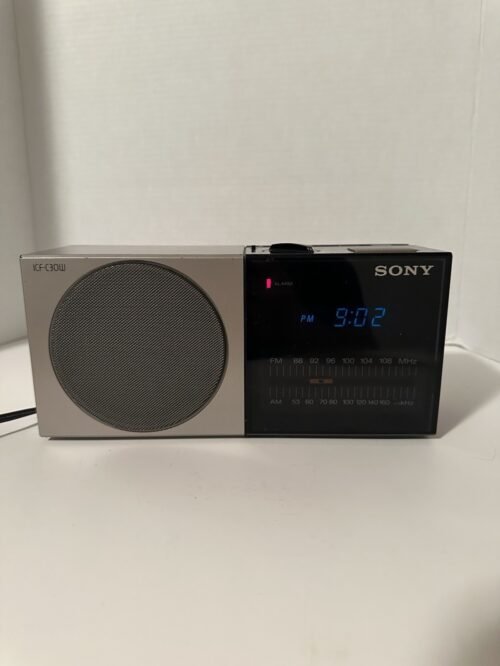VTG Sony Dream Machine ICF-C30W FM AM Digital Alarm Clock Radio Working Blue LED