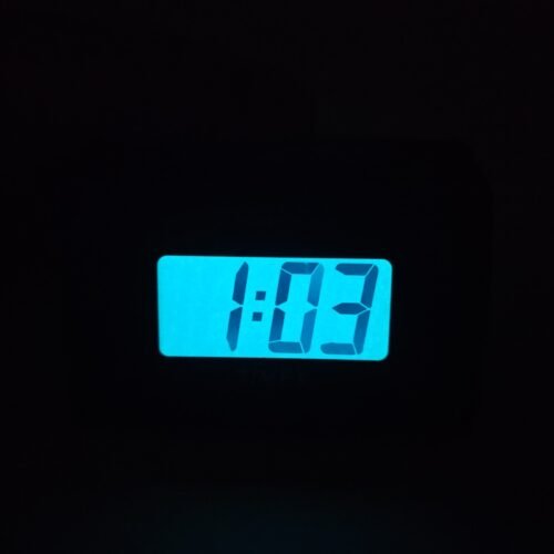 VTG Timex Indiglo Blue Night Light Travel Digital Alarm Clock Battery Operated