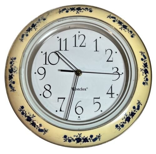 Vtg Westclox Taiwan Wall Clock 11"