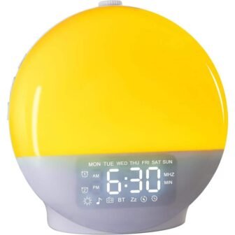 Wake Up Alarm Clocks for Bedrooms, Alarm Clock Wake Up Light for