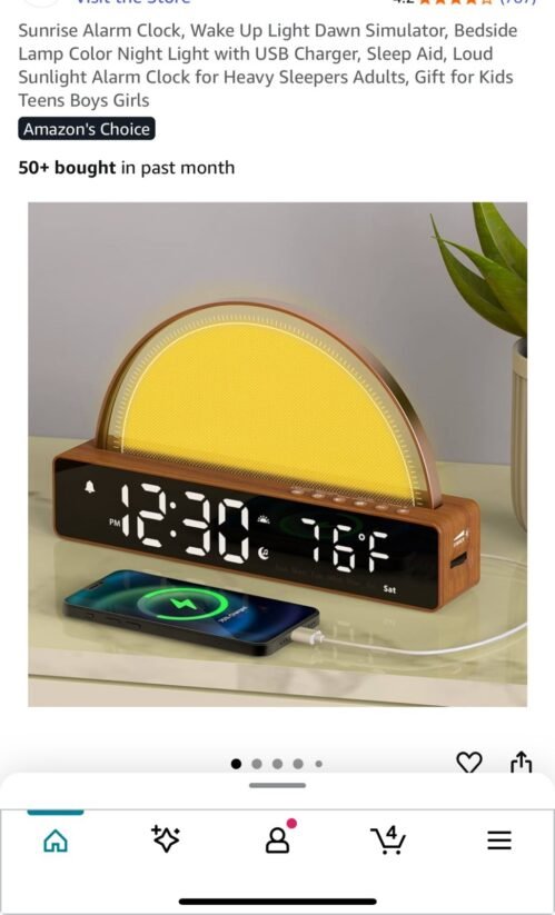 Wake Up Light Sunrise Alarm Clock