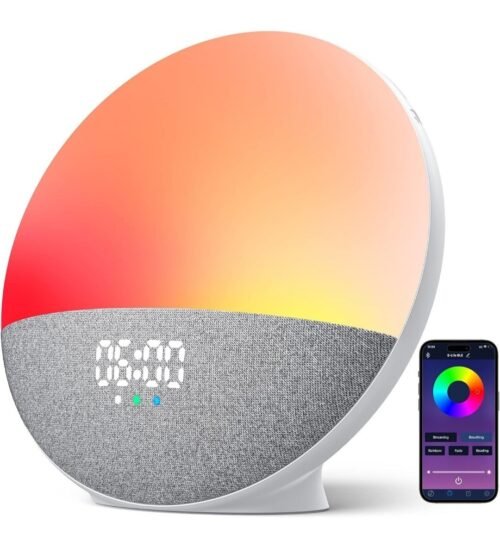 wake up light Sunrise Alarm Clock with sound Machine for Heavy sleepers