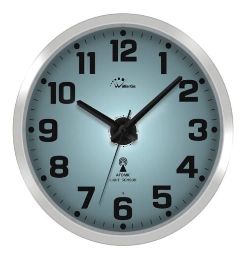 WallarGe Night Light Wall Clock for Bedroom - Silent Lighted up Wall Clock Glow