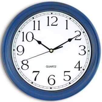 Wall Clock 12 in.-Silent No Ticking Wall Clocks Battery Operated