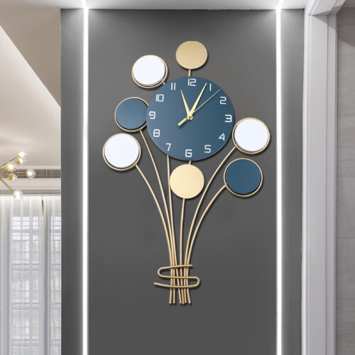 Wall Clock 25" Large Metal Hanging Clocks Silent Modern Art Home Decoration NEW