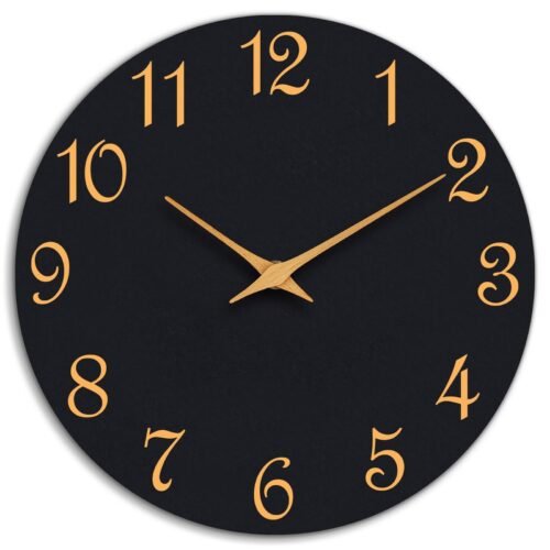 Wall Clock, 8 Inch Modern Wall Clocks Battery Operated, Small Silent Non Ticking