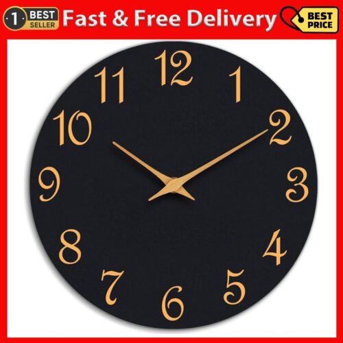 Wall Clock, 8 Inch Modern Wall Clocks Battery Operated, Small Silent Non Ticking