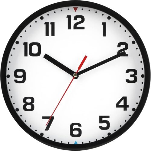 Wall Clock 9 Inch Battery Operated Silent Non-Ticking Wall Clock Modern Quartz D