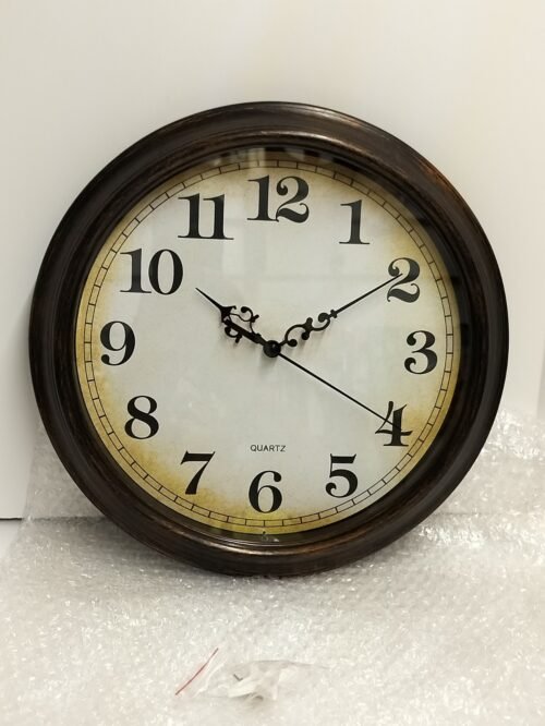 Wall Clock Battery Operated Silent Non-Ticking Vintage Wall Clock for LivingRoom
