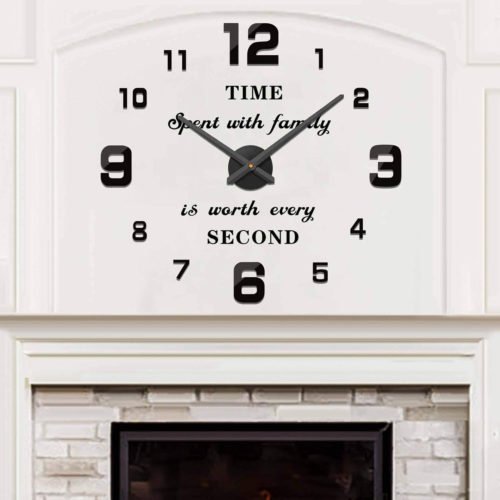 Wall Clock Big Wall Clocks for Living Room Decor, Decorative Wall Clocks Battery