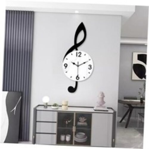 Wall Clock, Decorative Quality Quartz Wall Clock with Pendulum Battery