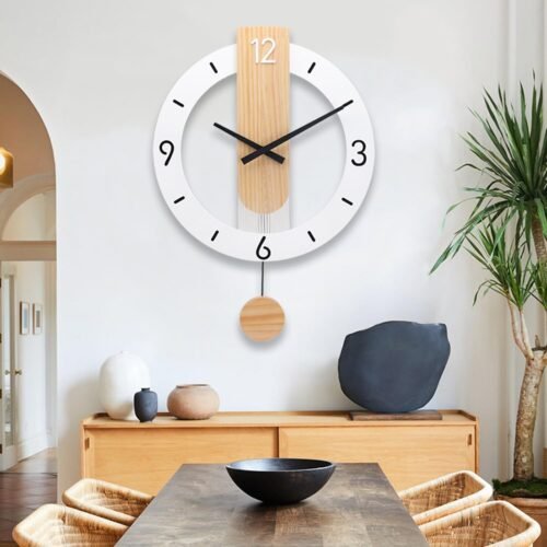 Wall ClockDecorative Wall ClocksSilent Quality Quartz Wall Clock Battery Oper...