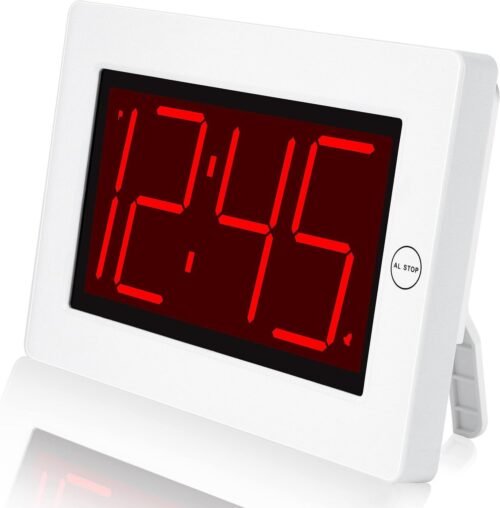 Wall Clock Digital Clock 8" Extra Large Display 3" Big Led Number Battery Operat