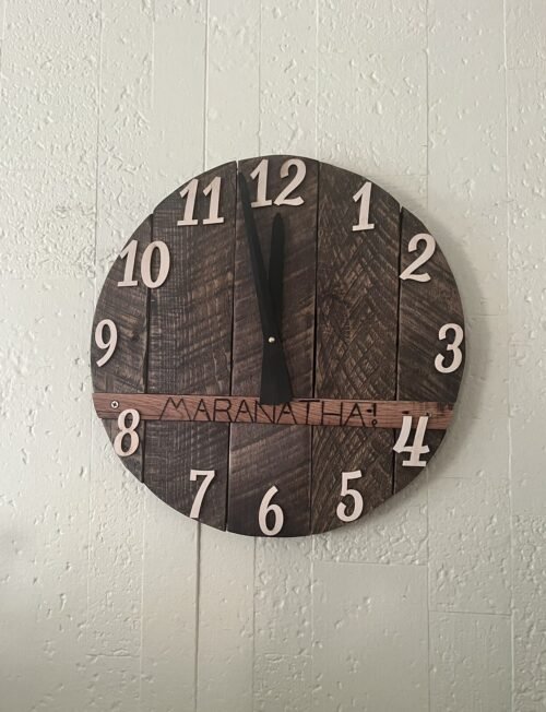 Wall Clock*Hand Made*Unique*One Of A Kind
