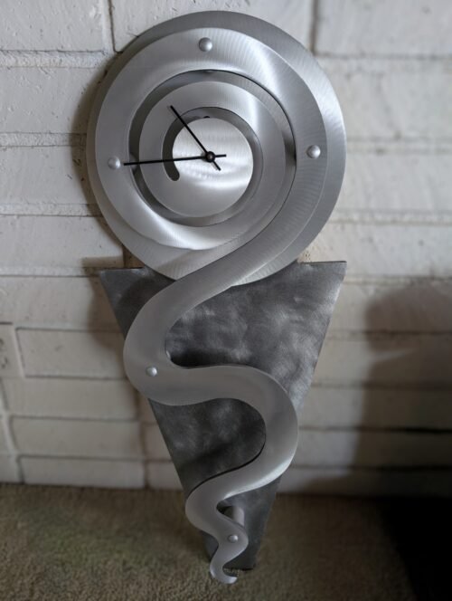 Wall Clock Mid century Modern / Contemporary Style (PCQ1536)- Unique & Nice!