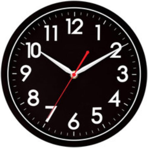 Wall Clockmodern Black Silent Non Ticking Wall Clocks Battery Operated 10 InchS