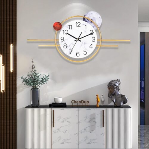 Wall ClockModern Decorative Wall ClocksSilent Quality Quartz Clock Battery Op...