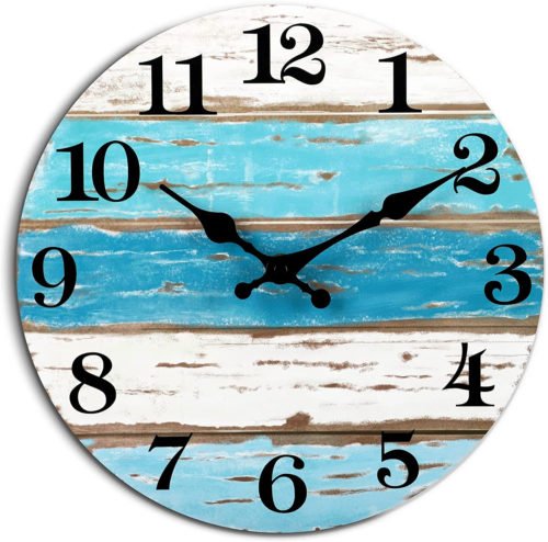 Wall Clock Nautical Decor Beach Outdoor Clocks For Patio Wall Clocks Battery Ope