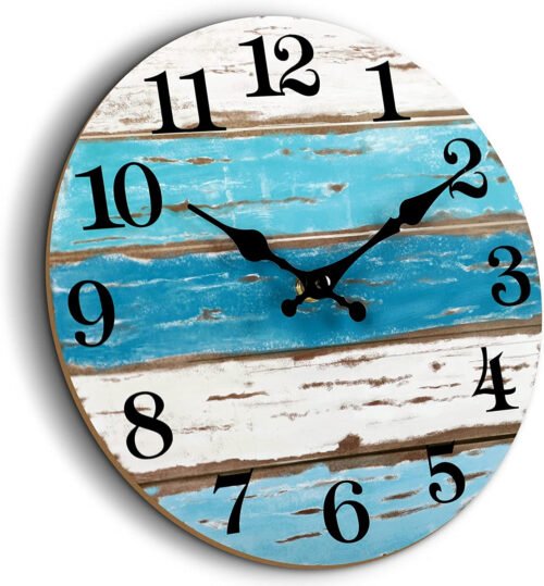 Wall Clock Nautical Decor Beach Outdoor Clocks For Patio Wall Clocks Battery Ope