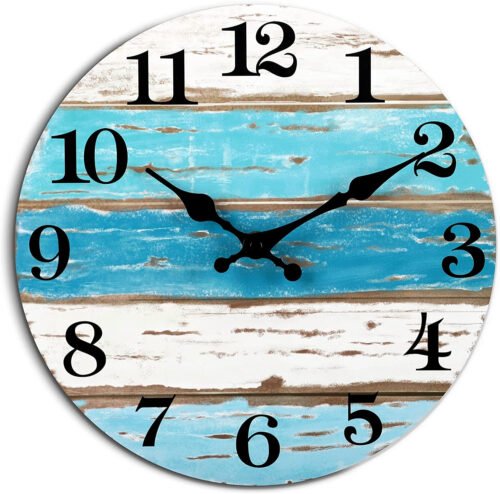 Wall Clock Nautical Decor Beach Outdoor Clocks For Patio Wall Clocks Battery Ope