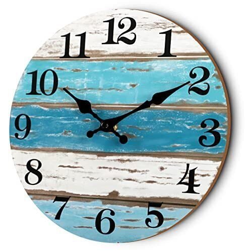 Wall Clock Nautical Decor Beach Outdoor Clocks For Patio Wall Clocks Battery Ope