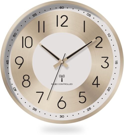 Wall Clock Radio Controlled Automatic Clock Set