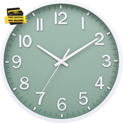 Wall Clocks Battery Operated 8 Inch Modern Wall Clock,Silent Non Ticking Wall Cl
