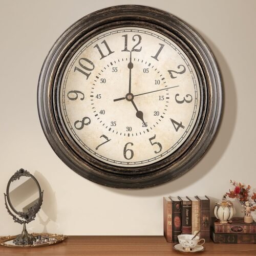 Wall Clocks for Living Room Decor & 12 Inch Large Clock Wall Decor, Keep Accu