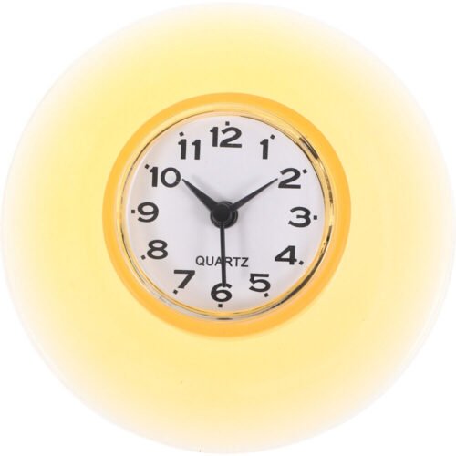 Wall Clocks Vintage Shower With Suction Cup Bathroom Waterproof