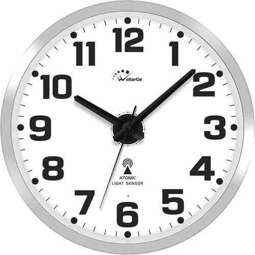 Wall Clock with Night Light - Silent Lighted up Wall Clock Glow in The Dark,