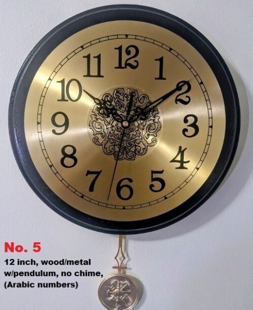 Wall Clock With Pendulum (05)