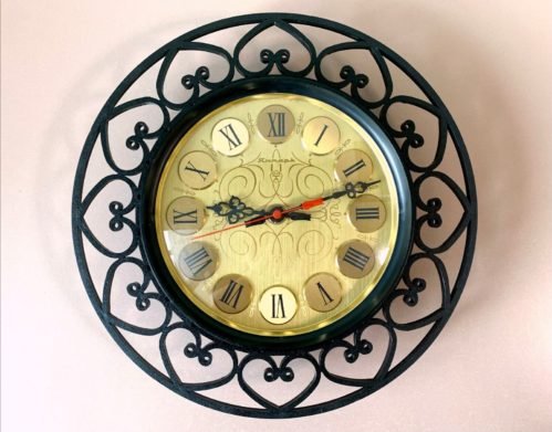 Wall Clock Yantar Electronic Quartz 1970s Soviet Retro Home Decor USSR Jantar