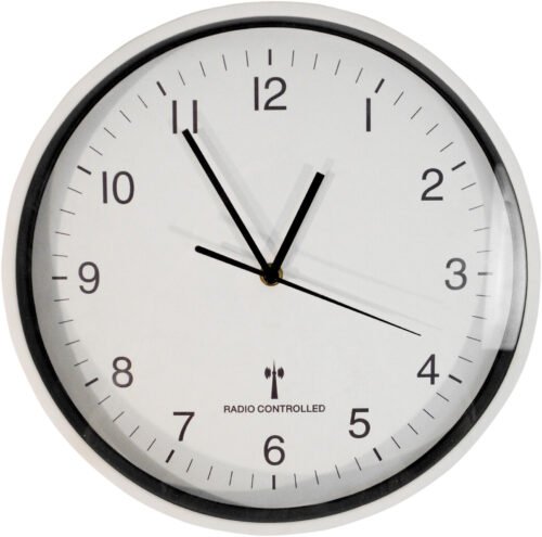 Wall Mounted 25cm 10" Radio Controlled Clock
