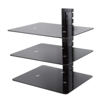 Wall Mounted AV Component Shelving Bracket, 3 Shelf