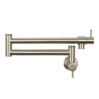 Wall Mount Pot Filler Faucet in Brushed Nickel