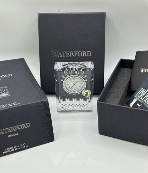 Waterford Crystal Lismore Small Clock New with Box Made in Slovenia MSRP $235