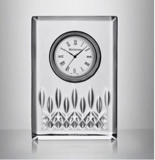Waterford Lismore Crystal Desk Clock 4.25”