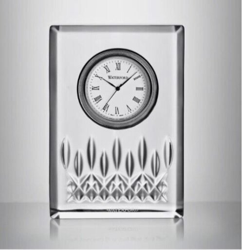 Waterford Lismore Crystal Desk Clock 4.25”