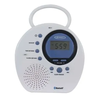 Water Resistant Digital AM/FM Bluetooth Shower Clock Radio with Digital Tuning photo Water Resistant Digital AM/FM Bluetooth Shower Clock Radio with Digital Tuning featured image