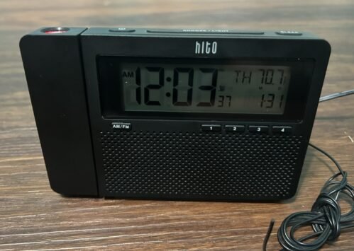 Weather Radio Projector Clock Projection Alarm Clock AM FM Hito